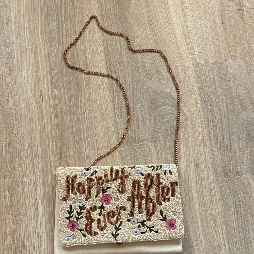 Floral Embellished Clutch Bag
